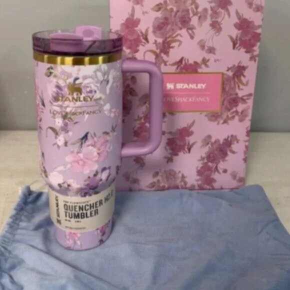 💜 Stanley x LoveShackFancy Holiday Quencher Cup 40oz — Rosa Beaux Purple… - Picture 3 of 4